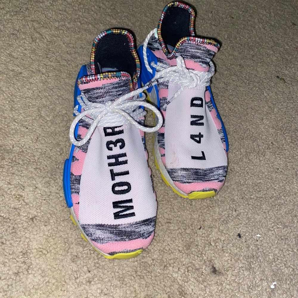 Pink pharrell shoes
